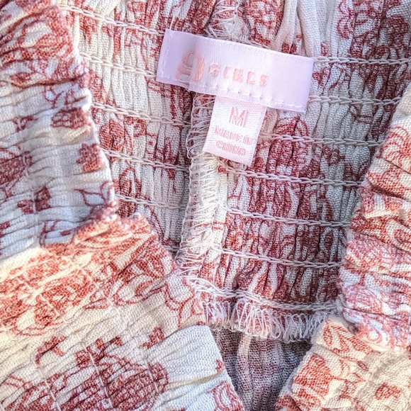 GB Girls Floral Smocked Waist Short - Picture 3 of 3